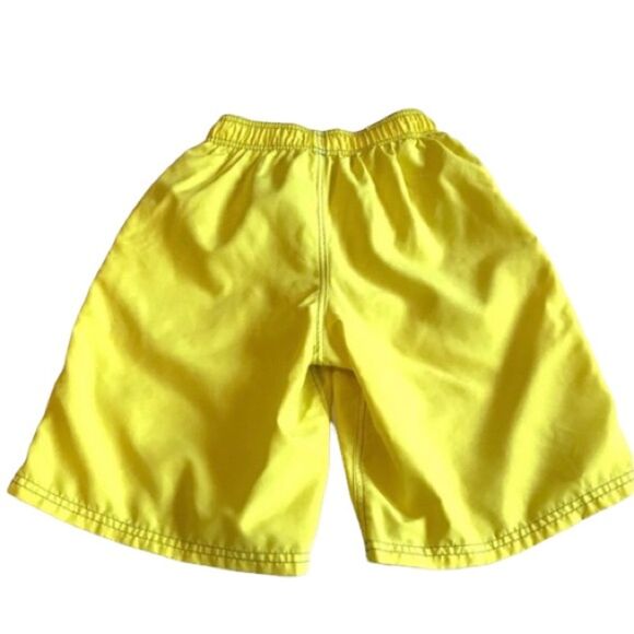 Nike Neon Yellow Swoosh Logo Boy’s Swim Shorts Sz L - Picture 3 of 8